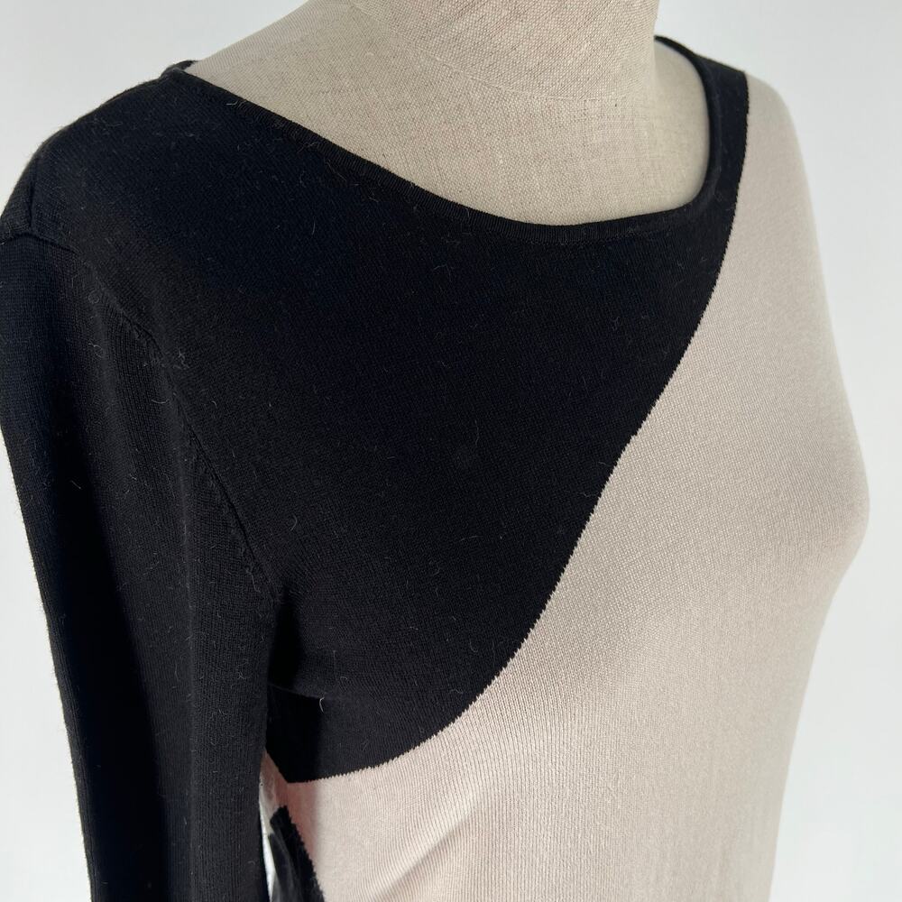 WHBM asymmetrical color block tunic sweater - image 2
